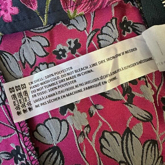 NWOT EN SAISON Floral Jacquard One Shoulder Top in Multi Floral Print - Picture 12 of 13